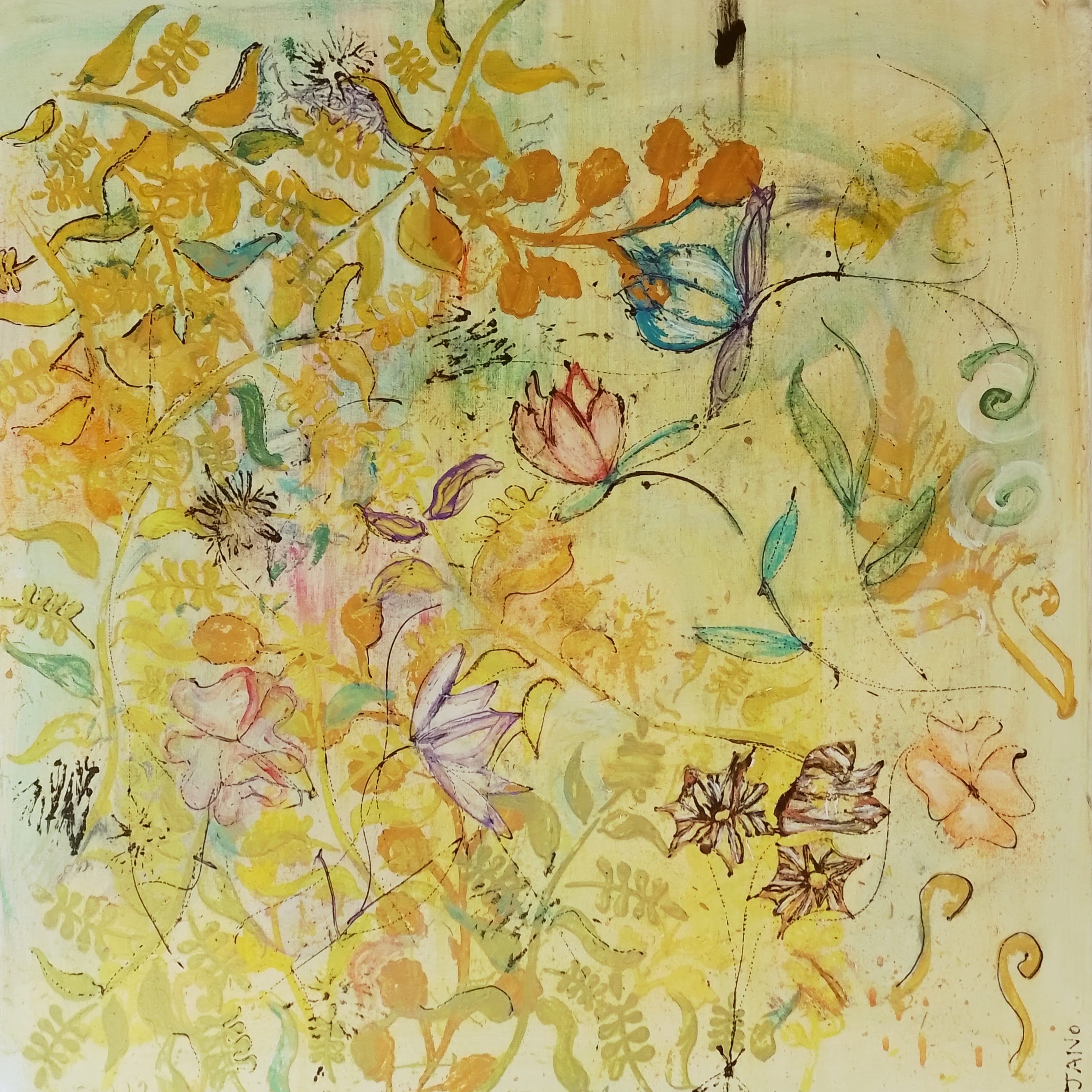 A Delicate Artwork In Yellow 